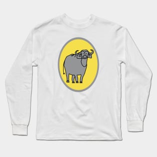 Ultimate Gray Ox on Illuminating Oval Long Sleeve T-Shirt